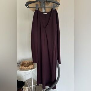 Zara limited edition celeb style V neck dress